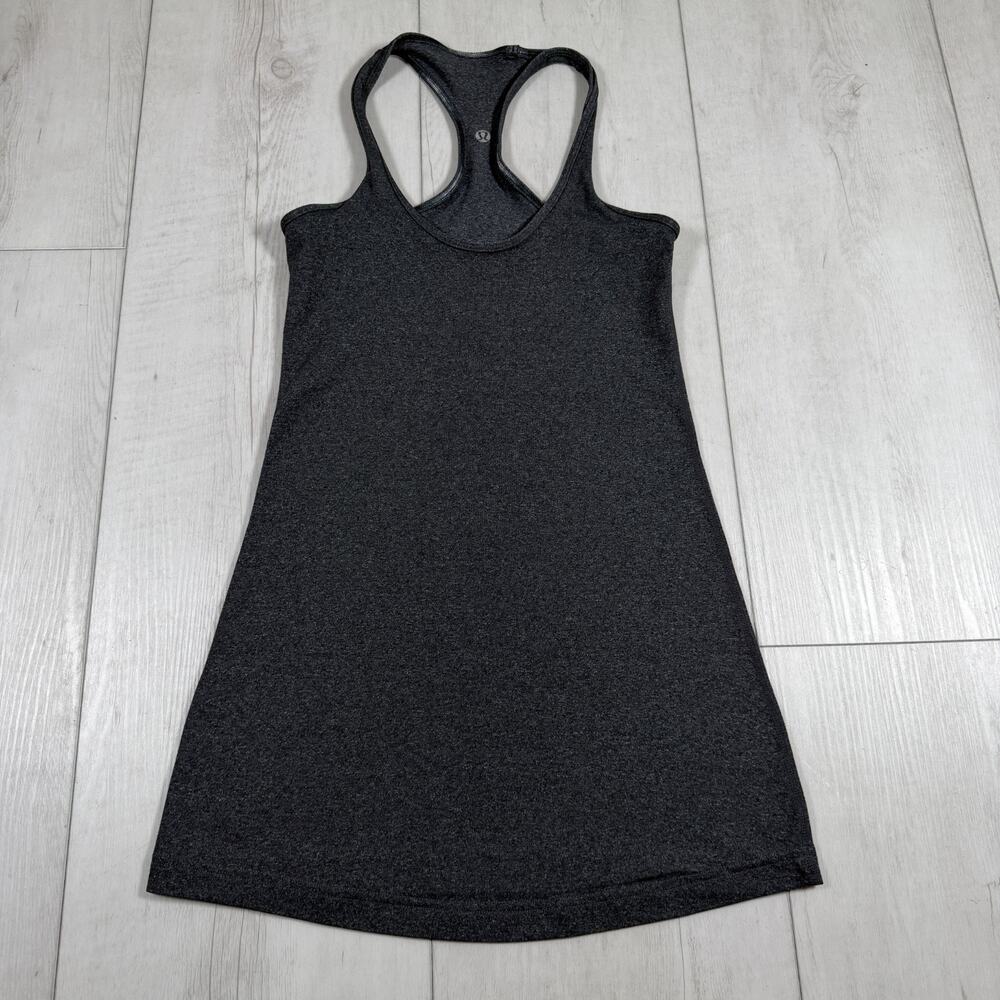 Lululemon Women's 4 Cool Racerback Tank Top Dark Gray Yoga Pilates Running